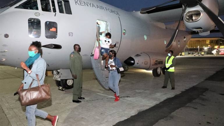 KDF Continues to evacuate Kenyans stranded in Ethiopia