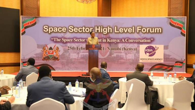 CABINET SECRETARY (CS) FOR DEFENCE GRACES THE KSA SPACE SECTOR STAKEHOLDERS WORKSHOP