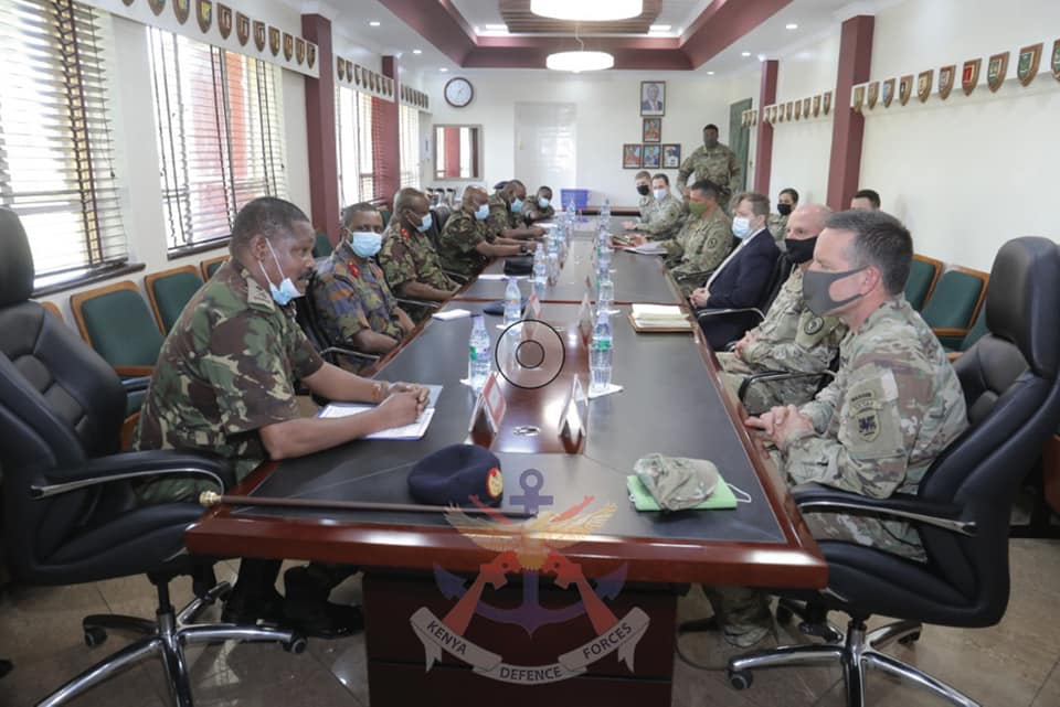 USARAF MAJOR GENERAL ANDREW ROHLING VISITS KENYA ARMY  HEADQUARTERS