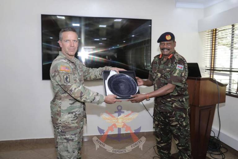 USARAF MAJOR GENERAL ANDREW ROHLING VISITS KENYA ARMY HEADQUARTERS ...