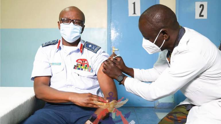 COMMANDER KAF LEADS AIR FORCE IN COVID-19 VACCINATION