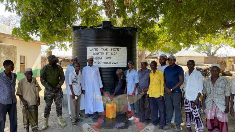 KDF TROOPS SUPPLY CLEAN WATER TO BONI RESIDENTS