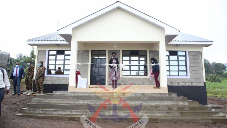 MWAK HANDS OVER HOUSE TO A KDF WIDOW