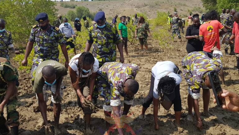 KDF PLANTS TREES TO COMMEMORATE THE INTERNATIONAL DAY FOR THE CONSERVATION OF THE MANGROVE ECOSYSTEM