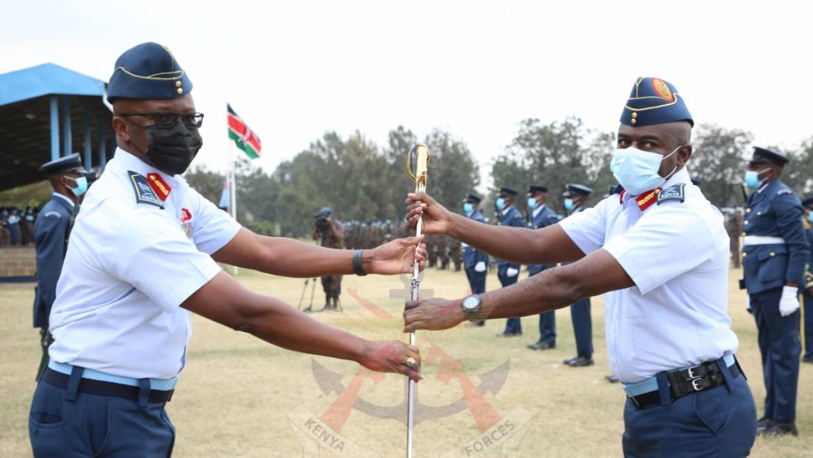 CHANGE OF GUARD AT THE KENYA AIR FORCE HEADQUARTERS