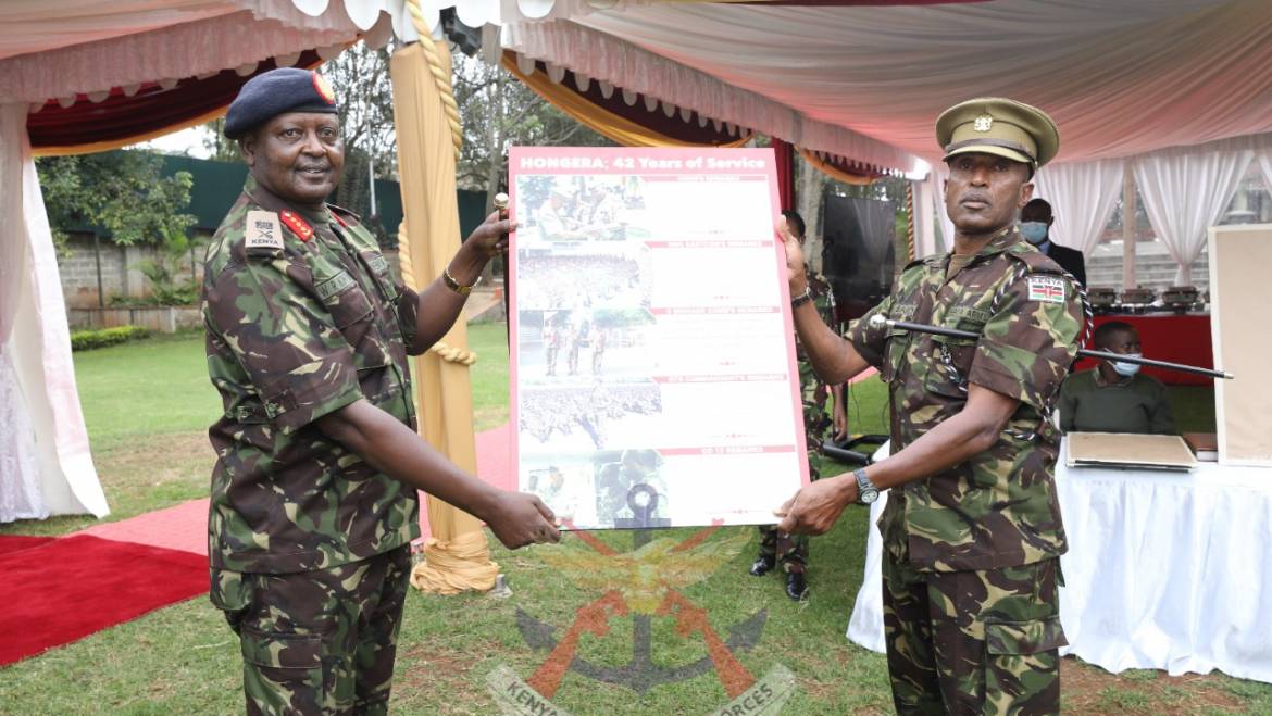 KENYA ARMY HOLDS FAREWELL CEREMONY FOR RETIRING ARMY SERGEANT MAJOR, UNVEILS NEW ARMY SERGEANT MAJOR
