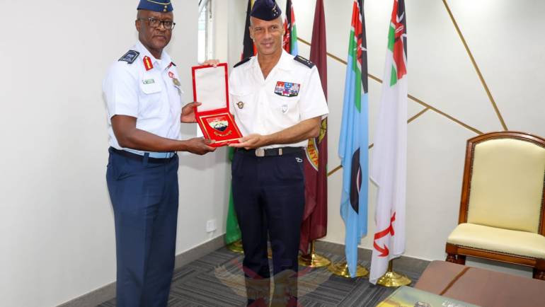 FRENCH AIR BRIGADE GENERAL PAYS COURTESY CALL ON VICE CHIEF OF DEFENCE FORCES