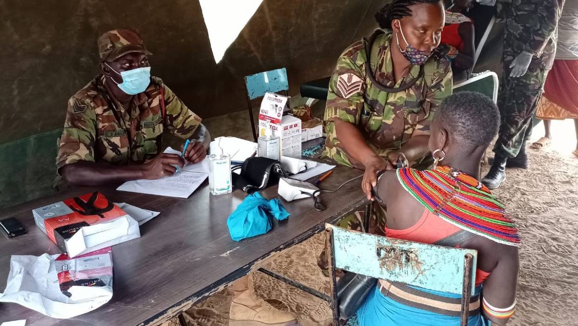 RESIDENTS OF LARISORO RECEIVE MEDICAL CARE FROM KDF