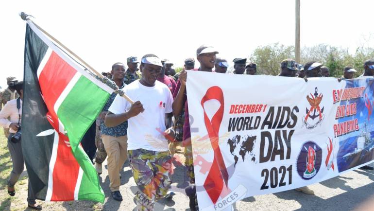 KENYA DEFENCE FORCES MARKS WORLD AIDS DAY