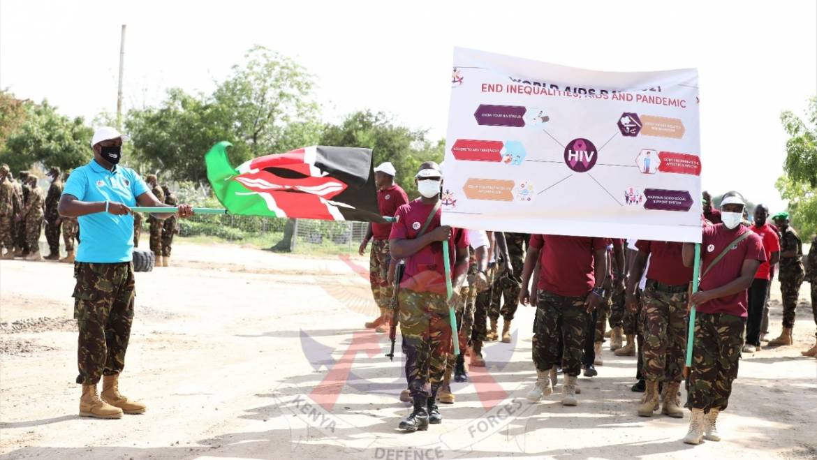 KDF TROOPS IN SOMALIA MARK WORLD AIDS DAY