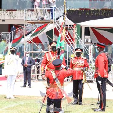 MOMENT OF PRIDE AS 19 BATTALION, THE KENYA RIFLES RECEIVES COLOURS