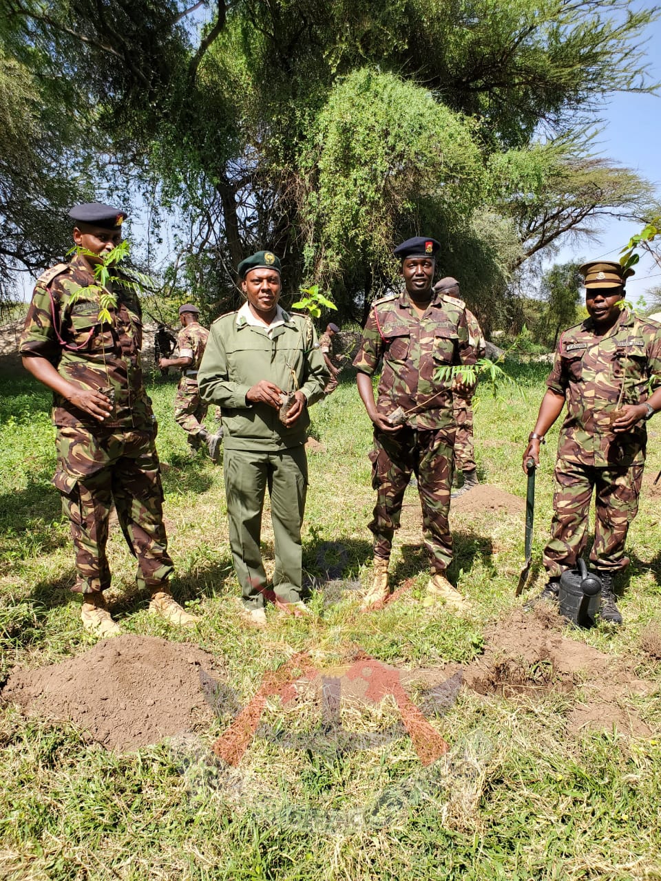 KDF TROOPS ENGAGE IN A TREE PLANTING EXERCISE