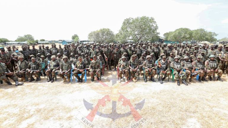 COMMANDER KENYA ARMY VISITS TROOPS DEPLOYED IN OPERATION AMANI BONI
