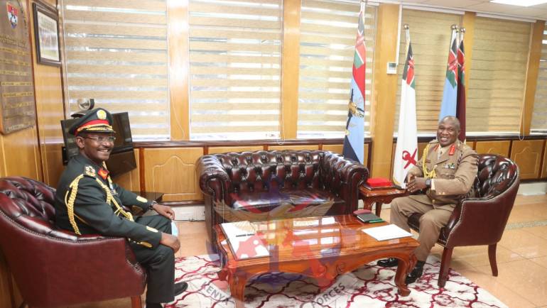 CHIEF OF ETHIOPIA NATIONAL DEFENCE FORCE PAYS COURTESY CALL ON CDF