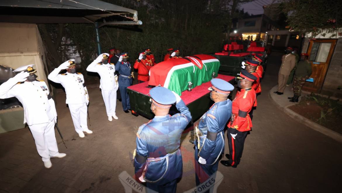 LYING IN STATE FOR THE LATE PRESIDENT MWAI KIBAKI COMES TO A CLOSE