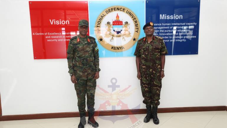 RWANDA CHIEF OF DEFENCE STAFF ON A THREE DAY OFFICIAL VISIT TO KDF