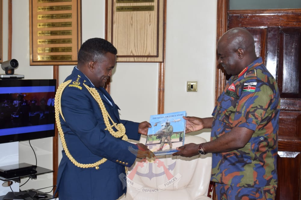 COMMANDER ETHIOPIA AIR FORCE PAYS A COURTESY CALL ON COMMANDER KAF
