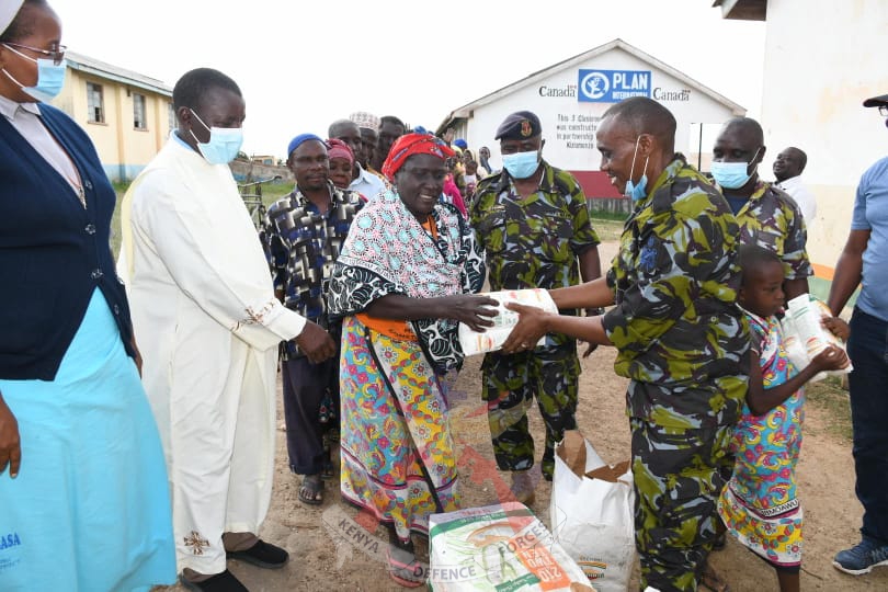 KENYA NAVY DELIVERS AID TO THE RESIDENTS OF KWALE COUNTY
