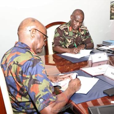 CDF PRESIDES OVER THE SIGNING OF PERFORMANCE CONTRACTS FOR TOP MILITARY LEADERS