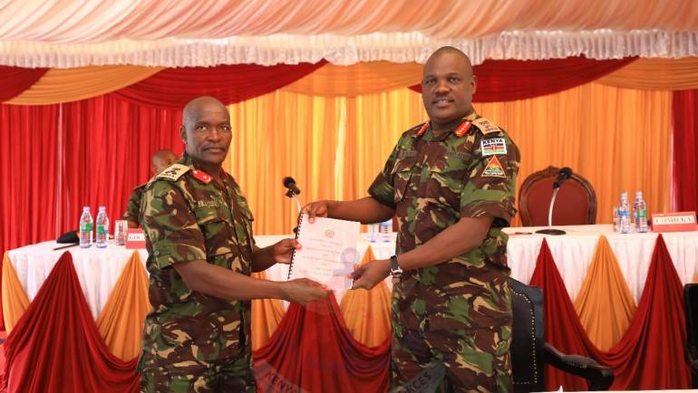 KENYA ARMY FORMATION COMMANDERS SIGN PERFORMANCE CONTRACTS