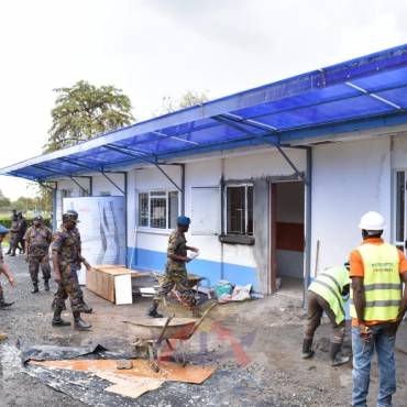 COMMANDER KENYA AIR FORCE INSPECTS ENGINEER PROJECTS IN NANYUKI AND LAIKIPIA