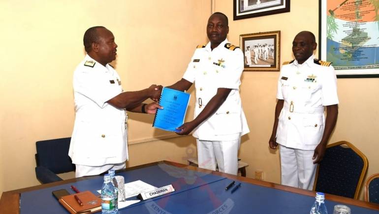 KENYA NAVY FORMATION COMMANDERS SIGN PERFORMANCE CONTRACTS