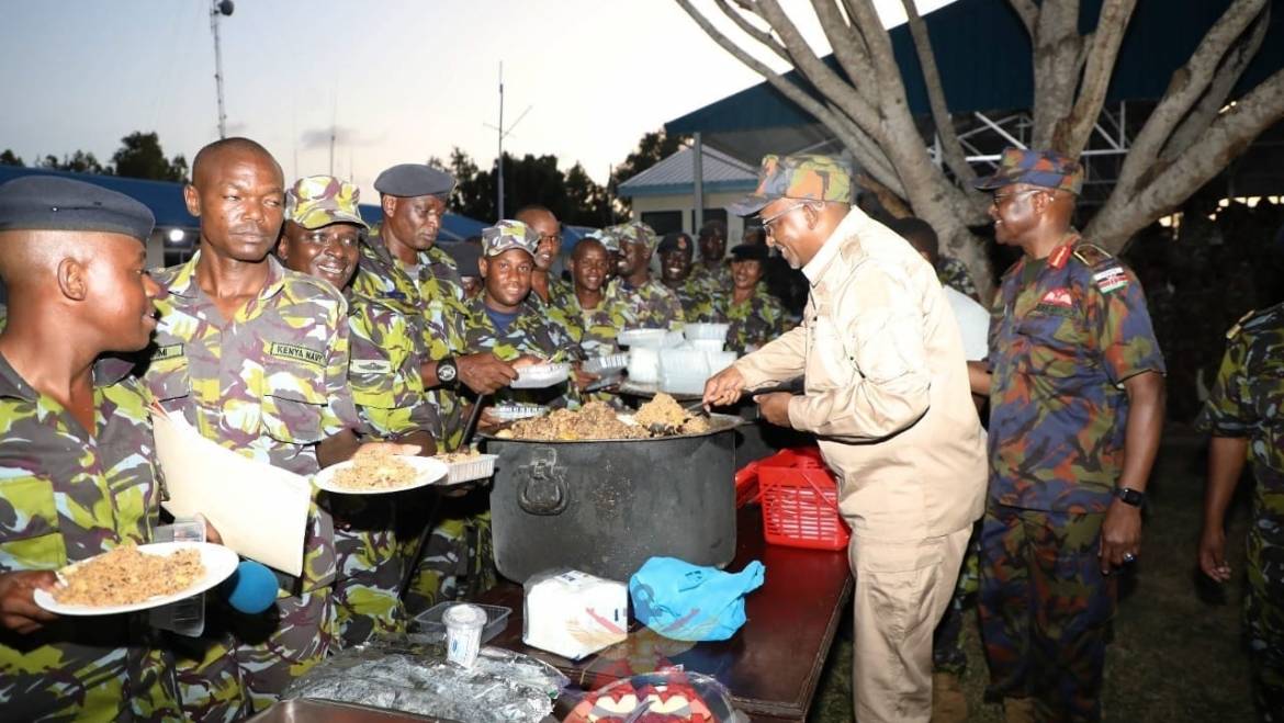 CHRISTMAS AT THE FRONTLINES WITH KDF TROOPS