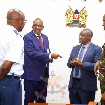 CS DEFENCE MEETS NATIONAL LANDS COMMISSION AND UASIN GISHU COUNTY OFFICIALS