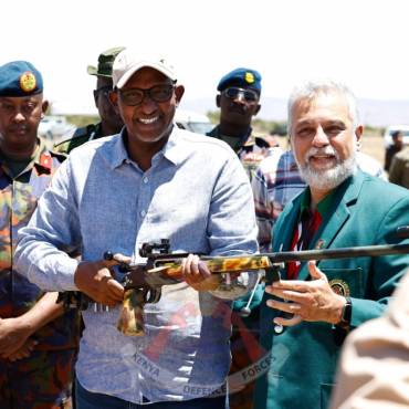 CS DEFENCE OFFICIATES CLOSING CEREMONY OF KENYA SPORTS SHOOTING CHALLENGE