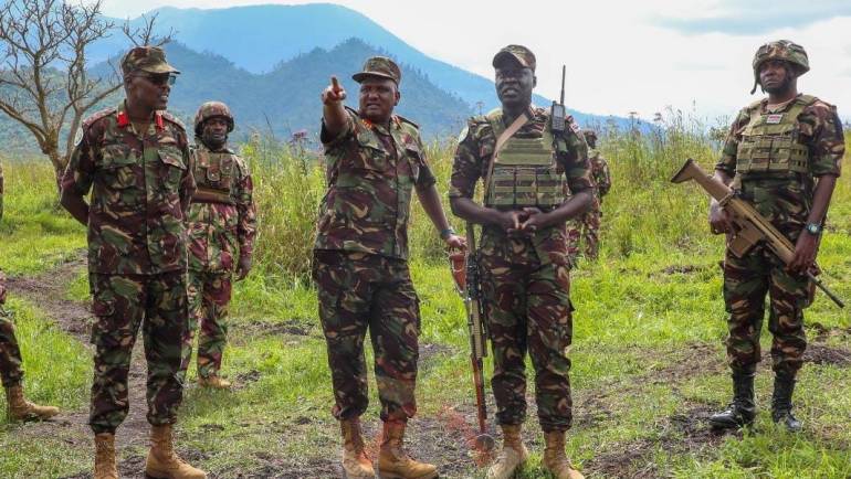 FORCE COMMANDER VISITS KENYAN CONTINGENT TROOPS IN EASTERN —DRC