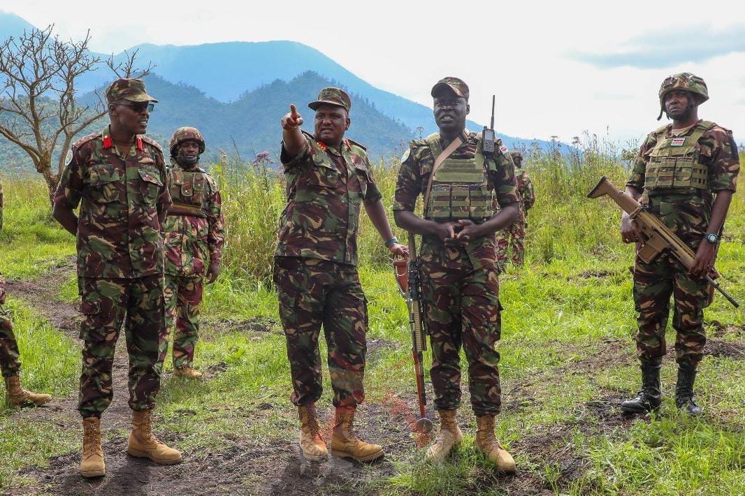 FORCE COMMANDER VISITS KENYAN CONTINGENT TROOPS IN EASTERN —DRC