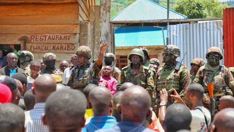 EACRF DEPLOYS KDF AND SSPDF TROOPS IN TONGO