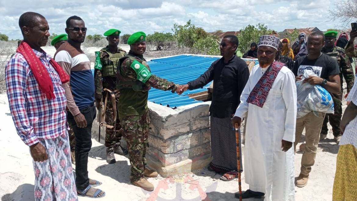 BURGAABO KDF TROOPS CONSTRUCT 90,000-LITRE UNDERGROUND WATER TANK FOR LOCALS