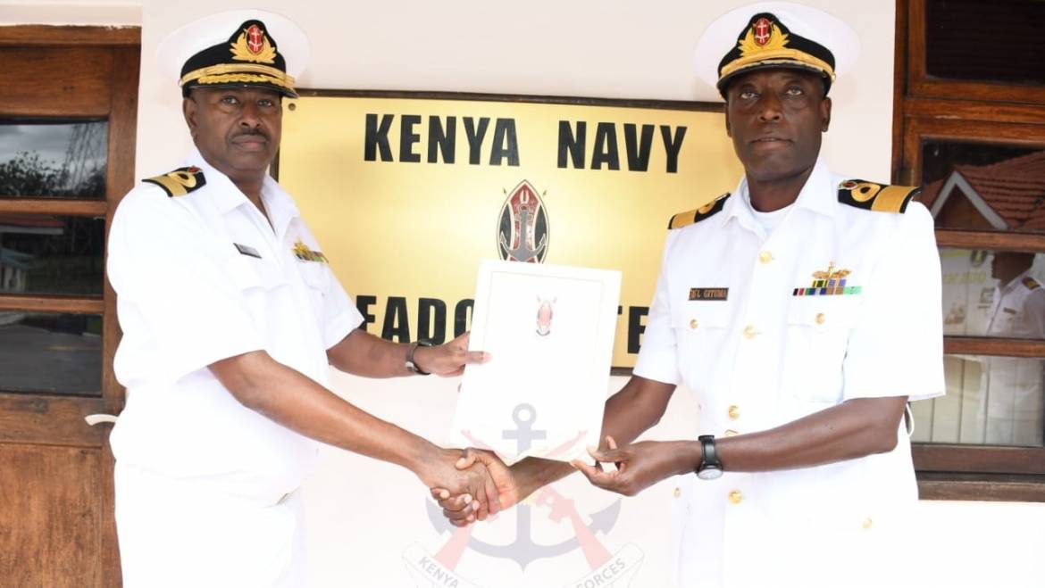 NEWLY APPOINTED DEPUTY COMMANDER KENYA NAVY ASSUMES OFFICE