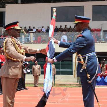 GENERAL KIBOCHI HANDS OVER CHIEF OF DEFENCE FORCES MANTLE TO INCOMING GENERAL OGOLLA