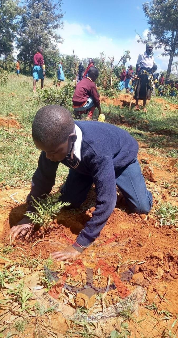 OPERATION MALIZA UHALIFU TEAM ENGAGES IN A  PLANTING INITIATIVE IN LAIKIPIA COUNTY