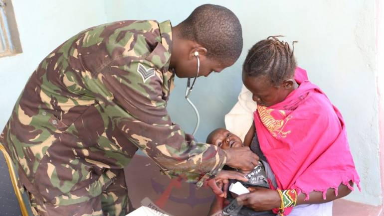 KDF IN PARTNERSHIP WITH MeMA AND MDM CONDUCT A THREE-DAY FREE MEDICAL CAMPS IN TURKANA COUNTY.