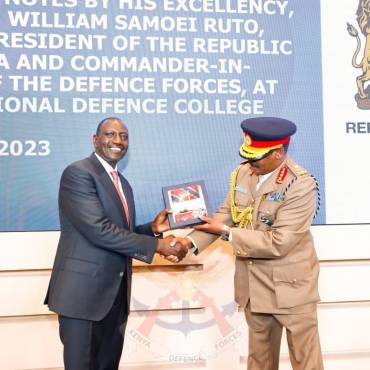 PRESIDENT RUTO PRESIDES OVER THE 25th GRADUATION CEREMONY OF THE NATIONAL DEFENCE COLLEGE