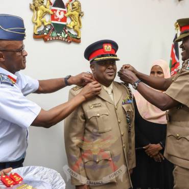 INVESTITURE CEREMONY FOR NEWLY PROMOTED GENERAL  OFFICERS