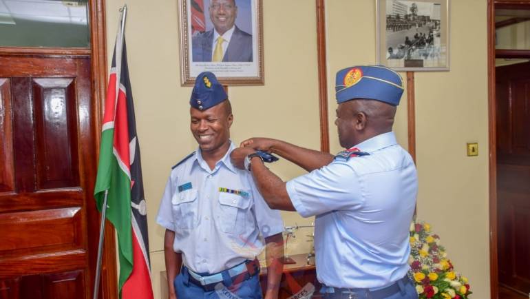 INVESTITURE CEREMONY FOR NEWLY PROMOTED SENIOR KAF OFFICERS