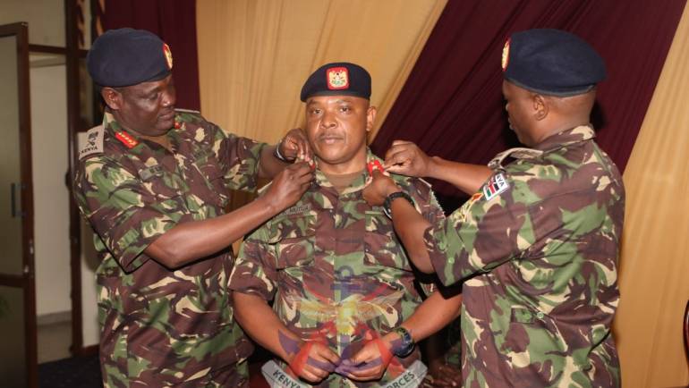 KENYA ARMY OFFICERS INVESTITURE CEREMONY