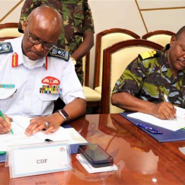 CDF PRESIDES OVER THE SIGNING OF PERFORMANCE CONTRACTS FOR TOP MILITARY LEADERS