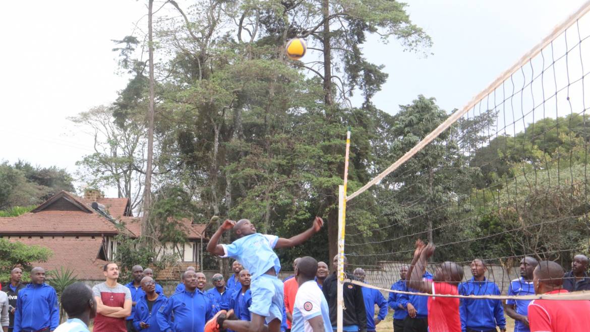 JOINT COMMAND AND STAFF COLLEGE (JCSC )ENGAGES MOI AIR BASE TO A FRIENDLY VOLLEYBALL MATCH