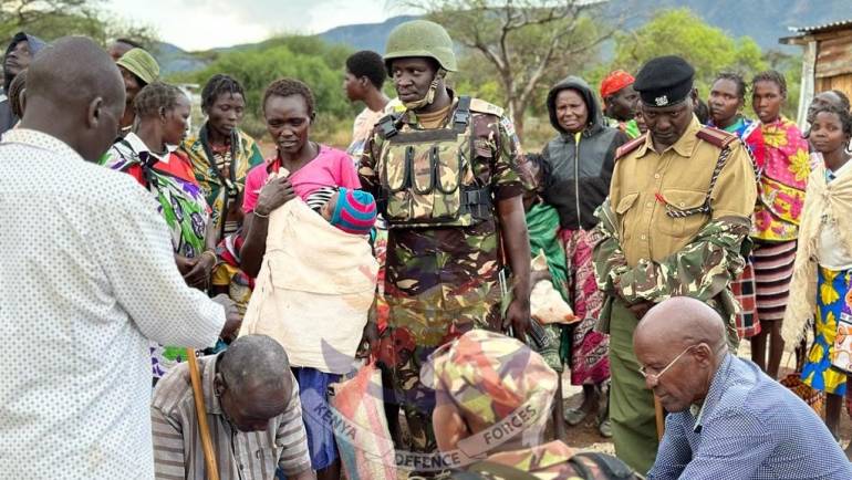 KDF TROOPS CONDUCTS CIMIC ACTIVITIES FOR MUKUTANI RESIDENTS, BARINGO COUNTY