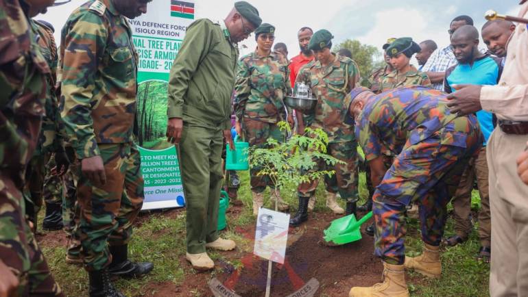 GEN OGOLLA SPEARHEADS NATIONAL TREE PLANTING DAY IN ISIOLO