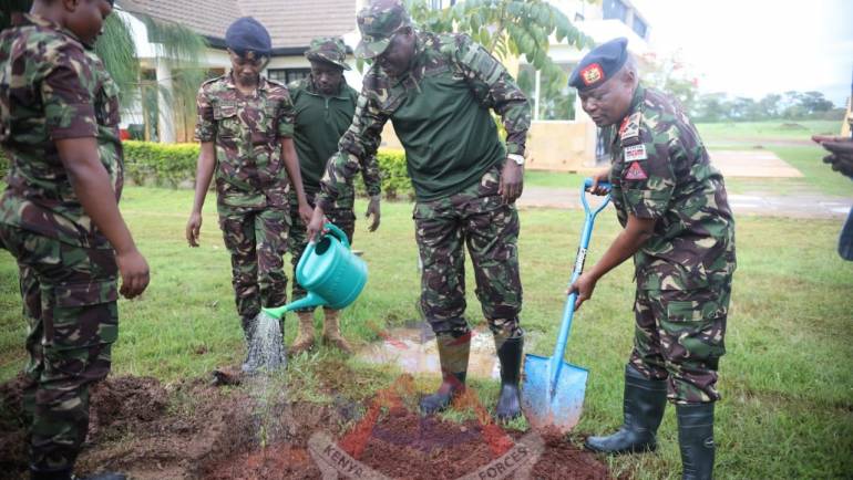 KENYA ARMY PARTICIPATES IN THE NATIONAL TREE PLANTING DAY