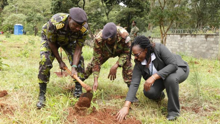 JOINT COMMAND AND STAFF COLLEGE (JCSC) PARTNERS WITH KINGDOM BANK IN TREE GROWING EVENT