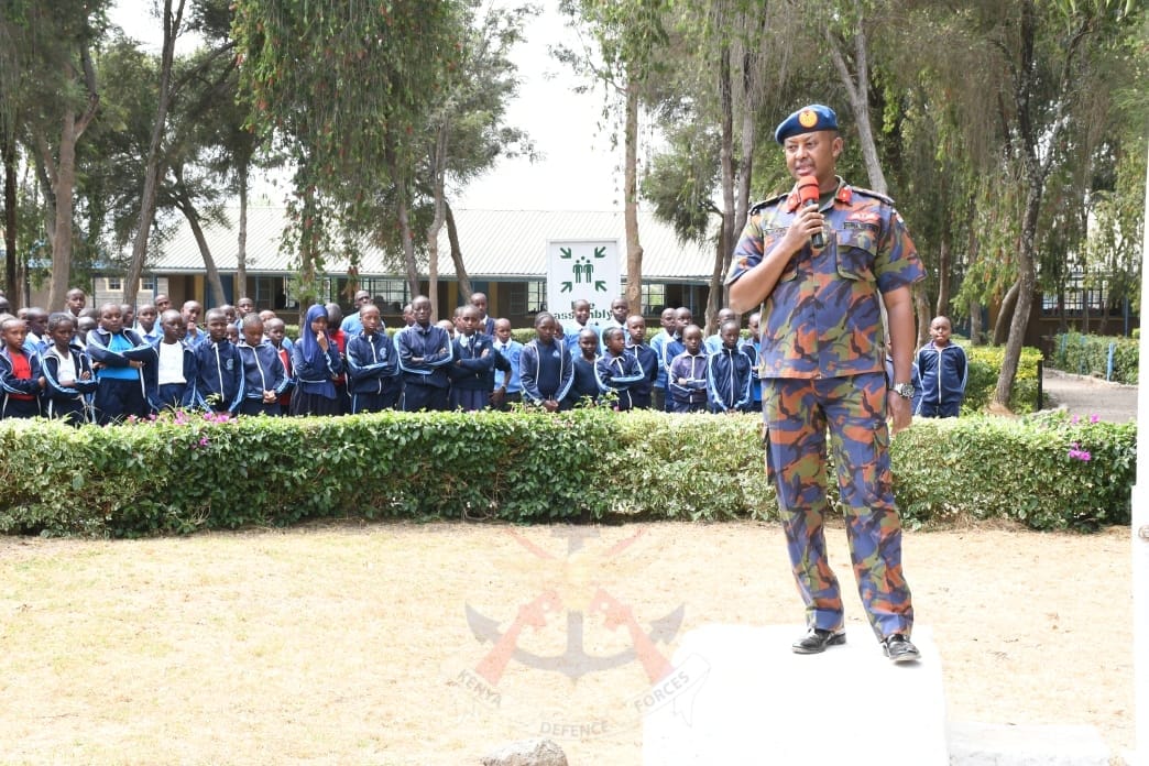 BASE COMMANDER LAB LEADS AWARD CEREMONY AT LAIKIPIA AIR BASE PRIMARY SCHOOL