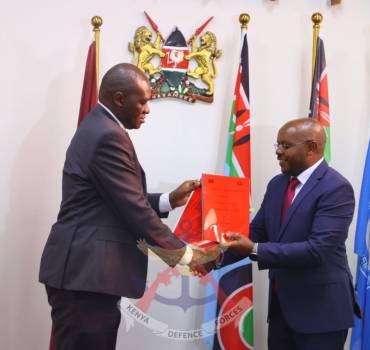DEFENCE PS PRESIDES SIGNING OF MOU BETWEEN MOD AND KEMRI