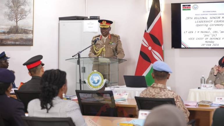 VICE CHIEF OF DEFENCE FORCES OFFICIALLY OPENS THE 28TH REGIONAL SENIOR MISSION LEADERS COURSE